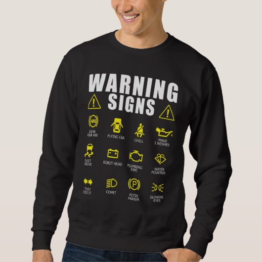 Warnschilder für Dieselfahrzeuge Auto Repa Sweatshirt (Vorderseite)