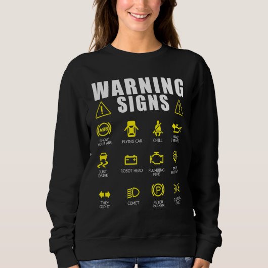 Warnschilder für Dieselfahrzeuge Auto Repa Sweatshirt (Vorderseite)