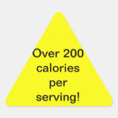 Warnschilder für "Unberührbare" Dreieckiger Aufkleber (Vorderseite)