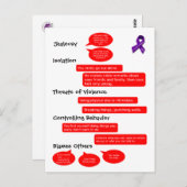 Warnschilder-Karte Postkarte (Vorne/Hinten)