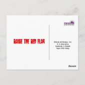 Warnschilder-Karte Postkarte (Rückseite)