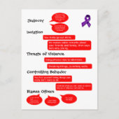 Warnschilder-Karte Postkarte (Vorderseite)