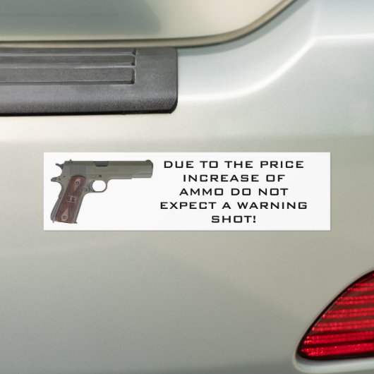 Warnschuss 1911 autoaufkleber (Auf Auto)