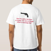 Warnschuss T-Shirt (Rückseite)