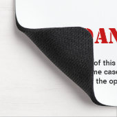 Warnsignal-Maus für Gesundheit und Sicherheit Mousepad (Ecke)