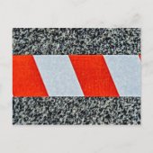 Warnstreifen über Granit Postkarte (Vorderseite)