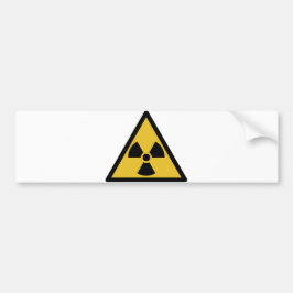 Warnsymbol (Radioaktive Gefahr) Autoaufkleber