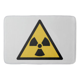 Warnsymbol (Radioaktive Gefahr) Badematte