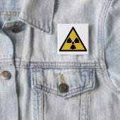 Warnsymbol (Radioaktive Gefahr) Button (Beispiel)