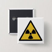 Warnsymbol (Radioaktive Gefahr) Button (Vorne & Hinten)