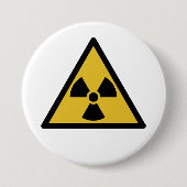 Warnsymbol (Radioaktive Gefahr) Button (Vorderseite)