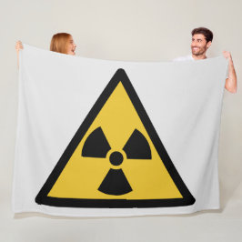 Warnsymbol (Radioaktive Gefahr) Fleecedecke
