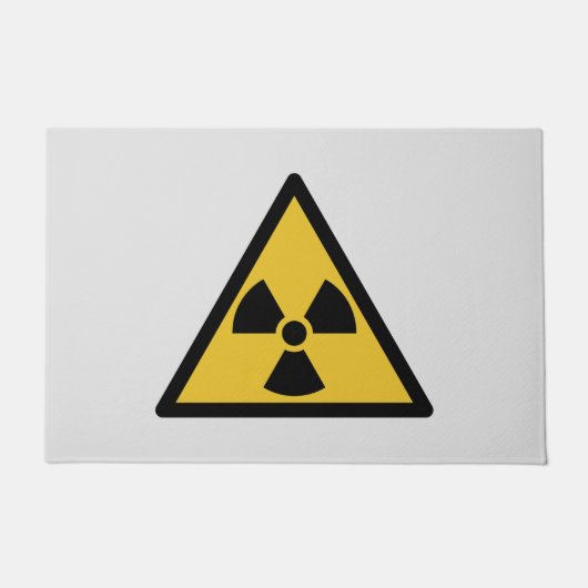 Warnsymbol (Radioaktive Gefahr) Fußmatte (Vorderseite)