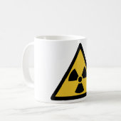 Warnsymbol (Radioaktive Gefahr) Kaffeetasse (Vorderseite Links)