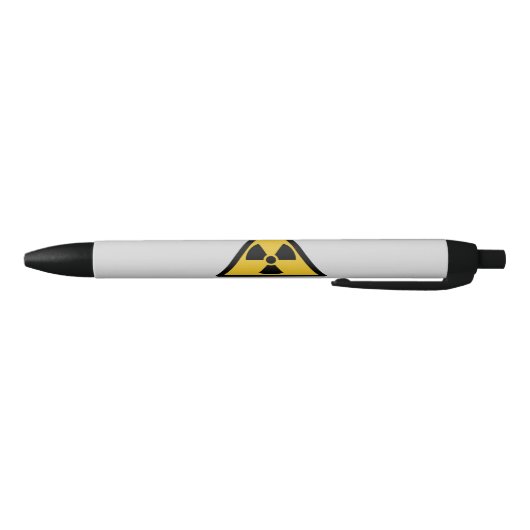 Warnsymbol (Radioaktive Gefahr) Kugelschreiber (Unterseite)