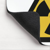 Warnsymbol (Radioaktive Gefahr) Mousepad (Ecke)