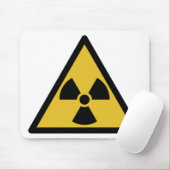 Warnsymbol (Radioaktive Gefahr) Mousepad (Mit Mouse)