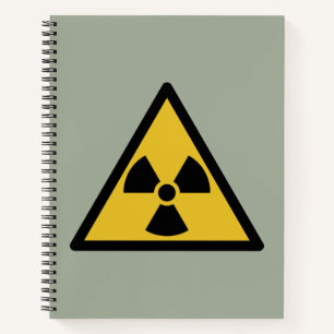 Warnsymbol (Radioaktive Gefahr) Notizblock