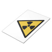 Warnsymbol (Radioaktive Gefahr) Notizblock (angewinkelt)