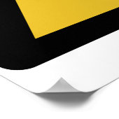 Warnsymbol (Radioaktive Gefahr) Poster (Ecke)