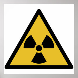 Warnsymbol (Radioaktive Gefahr) Poster