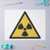 Warnsymbol (Radioaktive Gefahr) Seidenpapier (Basteln)