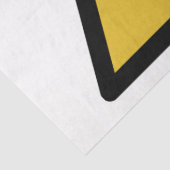 Warnsymbol (Radioaktive Gefahr) Seidenpapier (Detail)