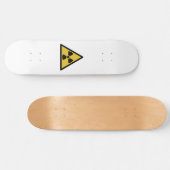 Warnsymbol (Radioaktive Gefahr) Skateboard (Horizontal)