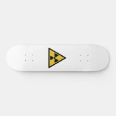 Warnsymbol (Radioaktive Gefahr) Skateboard (Horizontal)