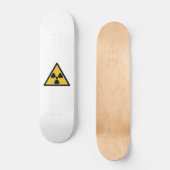 Warnsymbol (Radioaktive Gefahr) Skateboard (Vorderseite)