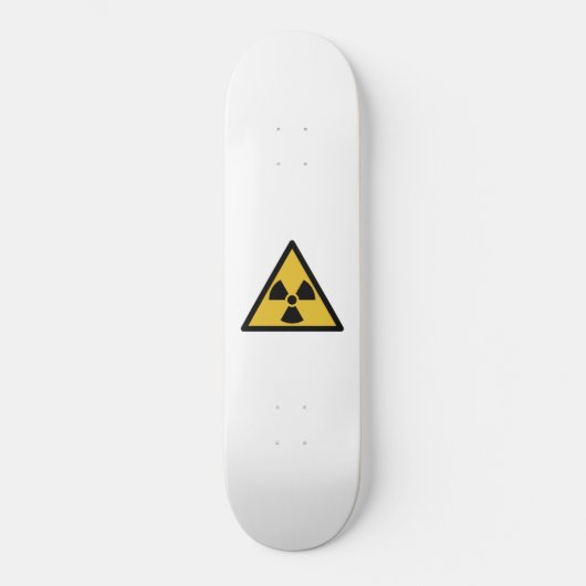 Warnsymbol (Radioaktive Gefahr) Skateboard (Vorderseite)