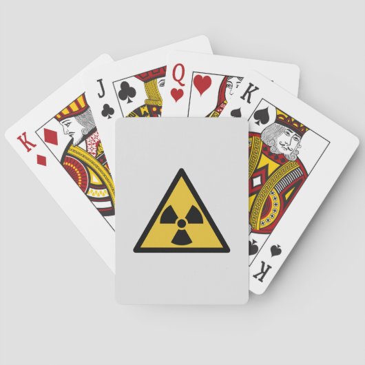 Warnsymbol (Radioaktive Gefahr) Spielkarten (Rückseite)