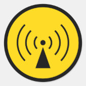 Warnsymbol Runder Aufkleber (Vorderseite)