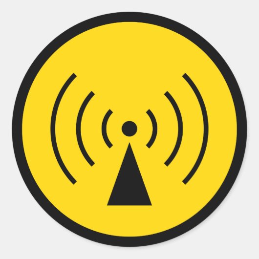 Warnsymbol Runder Aufkleber (Vorderseite)