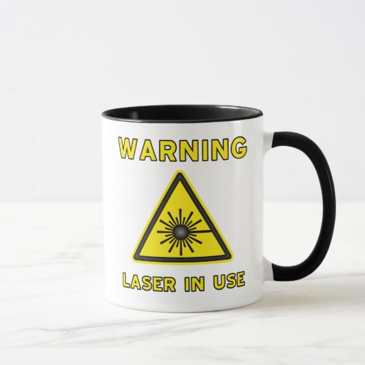 Warnsymbol-Tasse Lasers Tasse (Rechts)