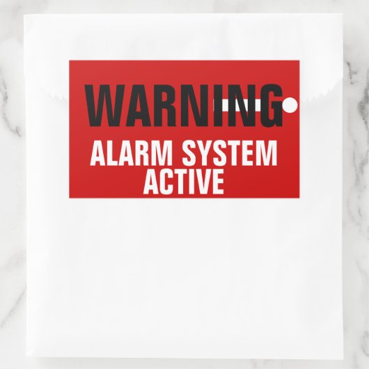 Warnsystem-Aktive Aufkleber (Tasche)