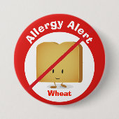 Warntaste für Allergien| Weizen Button (Vorderseite)