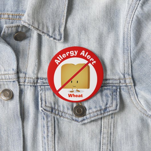 Warntaste für Allergien| Weizen Button (Beispiel)