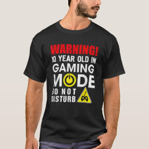 Warnung 10 Jahre alt im Gaming-Modus Jungs Girls G T-Shirt