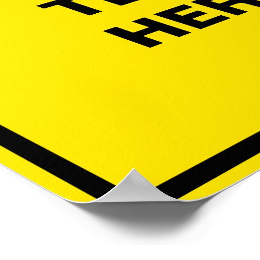 Warnung 11x14 Benutzerdefiniertes Poster (Ecke)