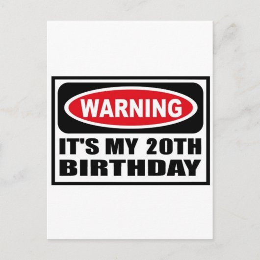 Warnung 20 postkarte (Vorderseite)