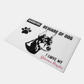 Warnung - 24 Zoll x 36 Zoll Fußmatte (Schrägansicht)