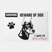 Warnung - 24 Zoll x 36 Zoll Fußmatte (Vorderseite)