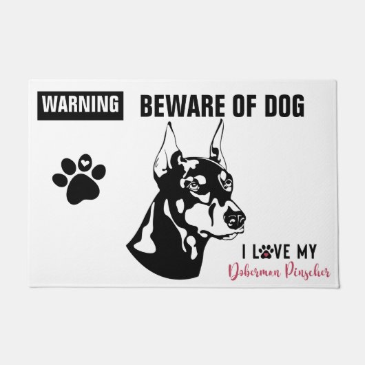 Warnung - 24 Zoll x 36 Zoll Fußmatte (Vorderseite)