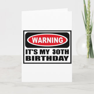 Warnung 30 karte