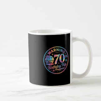 Warnung 70. Geburtstagsreise im Gange Bday 70 Jahr Kaffeetasse