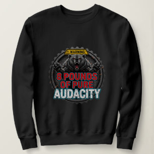 Warnung 8 Pfund pure Unverfrorenheit Sweatshirt