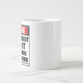 Warnung an Anthropologen Jumbo-Tasse (Vorderseite)