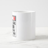 Warnung an den Biochemiker Jumbo-Tasse (Vorderseite)