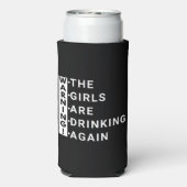 Warnung an die Mädchen wieder zu trinken Selters Dosenkühler (Seltzer Rückseite)